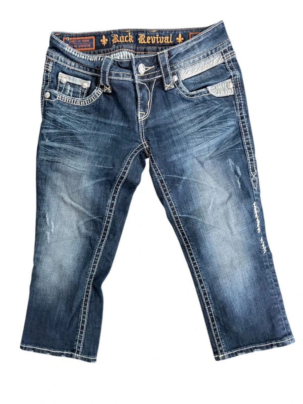 Rock Revival Alanis Capri jeans size 26